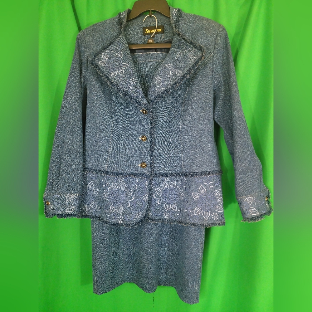 Susanna Denim Suit, 14, Denim